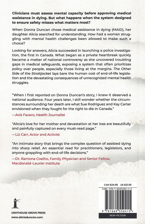 The Other Side of the Straitjacket: A Daughter's Story of Mental Illness and Assisted Suicide by Alicia Duncan - Image 2
